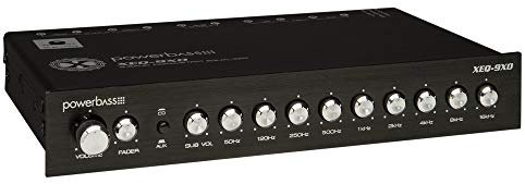 Powerbass Procesador de sonido ecualizador de 9 bandas de audio para coche Pre-amplificador