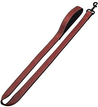 Nobby Leine Classic Reflect Soft, Terracotta/schwarz L: 120 cm, B: 25 mm, 1 Stück