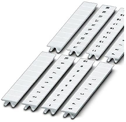 PHOENIX CONTACT ZB 5,LGS:GLEICHE ZAHLEN 9 Zackband, 10 Teilig, 9 Längs Bedruckt mit der Gleichen Zahl, 5mm Breite, Weiß, 10 Stück