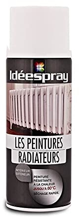 SINTO - Bombe Peinture Idéespray Les Peintures Radiateurs - Blanc Mat - Aérosol 400 ML