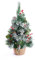 Best Artificial 2ft / 60cm Small Decorated Indoor Christmas Tree with 20 Bright White LED Battery Lights (Frosted Red)