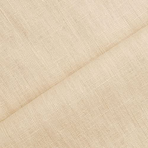 Holmar - Leinen Stoff vorgewaschen - PER 0,5 M (beige)