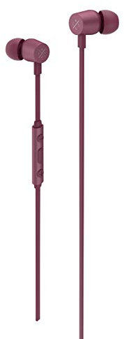 X by Kygo E2/400 Sports Earphones, Built-in Microphone and Remote Control, Magnetic Housing - Burgundy