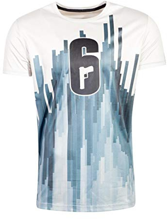 Rainbow Six Siege - Logo Männer T-Shirt weiß M 100% Polyester Esports, Fan-Merch, Gaming, Ubisoft