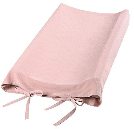 Funda para cambiador de bebé, sábanas suaves y transpirables para cambiador fundas para cambiador para bebés recién nacidos traje para bebé y niña(Rosado)