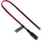 Câble de rallonge d'alimentation DC Femelle 2,5mm / 5,5mm Prise à Jack Nu Câble de Connexion en Queue de Cochon Compatible avec CCTV Caméra de sécurité, IP, DVR, LED, Moniteurs 0,3m