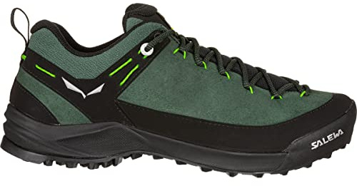 Salewa Women's Ms Wildfire Leather Sneaker, Multicoloured Raw Green Black, 9.5 UK