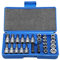 Uten 34pcs Torx Bit Socket Set 3/8 1/4 T10-T60 Drive Star Sockets Set E4-E20 Socket Set Handheld Tool