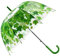 ThreeH Long Parapluie Transparent avec Feuilles de Sycomore Ouverture Automatique 8 Côtes en Acier Plastique Élastique Coupe-Vent Photos Extérieures pour Enfants et Femmes SJ59Green
