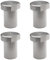 Edelstahl Bankstopps 4 Stück Werkbank Peg Bremsstopper Schnellspanner Holzbearbeitungstisch Limit Block für T-Track Holzbearbeitung Tisch Workbench Klemme (19 mm)