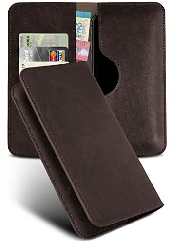 moex Purse Case für Samsung Galaxy A53 5G Handytasche mit Geldbörse, Klapphülle aus PU Leder mit Kartenfach, Flip Case Schutzhülle 360 Grad Rundumschutz Booklet Lederhülle, Braun