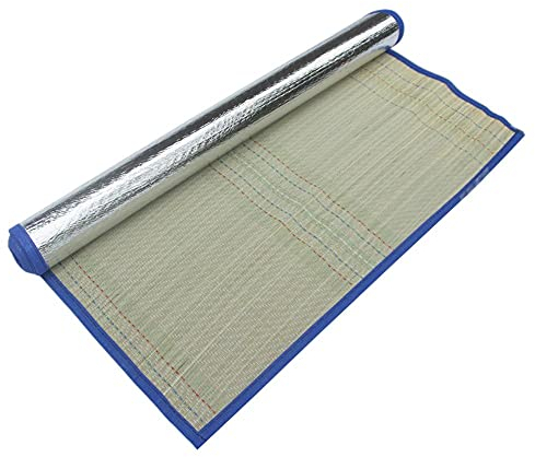 Straw Mat Beach Outdoor Camping Portable Cooling Mat Multi-function Yoga Dance Sleeping Mat Crawling Mat (Color : As shown)