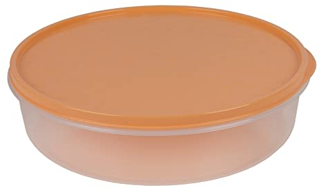 Cofan Fiambrera para Tortilla Redonda | Medida: 24,5 x 6,5 cm | Accesorios de Cocina (Naranja)