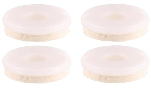 WAGNER QuickClick® Filzgleiter Möbelgleiter für TENO System unterer Abschluss - 4er-Set Ø 40 mm - austauschbar ersetzbar - aus Wollfilz Soft für TENO Möbelbein Ø 50 mm - Made in DE - 15826404