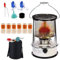 FXNFXLA Portable Kerosene Heater Stove Kerosene Stove Heater, Camping Kerosene Heater Radiant Heater, No Electricity Inside, for Indoor Outdoor, Patio, Deck(Color:Red 4.6L)