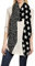 Lina & Lily Damen Schal Tuch mit Sterne Sternmuster (Schwarz)