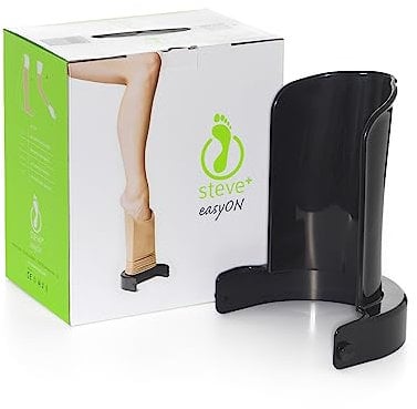STEVE EasyON Anziehhilfe fur Socken, Strümpfen und Kompressionsstrümpfen - Schnell und bequem - in 3 Größen erhältlich (M für Waden- / Armumfang 38-46cm)