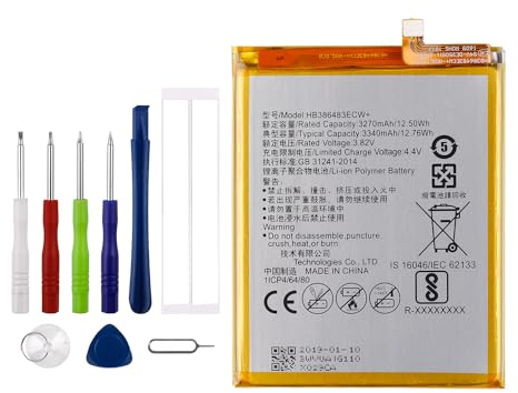 Vvsialeek HB386483ECW Batteria di ricambio compatibile per Huawei Honor 6X Mate 9 Lite G9 Plus BLN-AL10, BLL-L22, BLN-L21 MLA-L00 MLA-L01 MLA-L03 Nova Plus con kit di strumenti gratuito