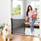 Ausziehbares Babygitter Perma Child Safety 83,8 cm hoch x 180,3 cm breit, Netz, für Treppen, Türen, Hunde, Haustiere, drinnen und draußen, Einhandbedienung, Verriegelung, einfache Installation,
