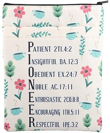 FEELMEM Bible Verse Pioneer Gift JW Baptism Gift Pioneer Book Sleeve Jehovah Witness Gift JW Ministry Gift Pioneer School Graduate gift