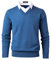 Harbrosrce Jersey de Punto Fino con Cuello en V para Hombre Slim-Fit Sudadera Basico Pullover Invierno Caliente Suéter Pulóver Sweater de Manga Larga