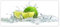 H894M_TV5BS Papier peint intissé Motif citron vert 211 x 91 cm