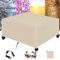 ZFEBHMY Housse Salon de Jardin,420D Oxford Tissu Imperméable Bâche de Meubles d'extérieur, Anti-UV Housse de Protection Housse Meuble,pour Table et Chaise -Beige|| 110x110x85cm(LxWxH)