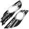 HANZOU Auto Nebelscheinwerfer Grill Chrome Trim Cover Set Passend for Mercedes-Benz E-Klasse W211 07-09 A2118851174 A2118851274 Auto-Frontstoßstange, Nebelscheinwerfer-Kühlergril