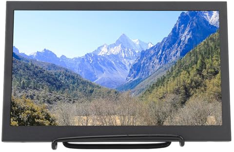 LED Screen Monitor, Small HD Monitor Dual Speakers for Home