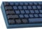 Double Shot Keycaps 147 Keys Cherry Profile Blue Samurai Letter Side Engraved Keycaps for ANSI & ISO Layout Cherry MX Mechanical Keyboard