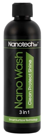 Nano Wash Auto 500ml| Premium Car Snow Foam| Quick Car Wash| Car Shampoo and Wax| Ultimate Shine & Paint Protection| Powerful Car Foam Removes Dirt, Grease & Road Grim