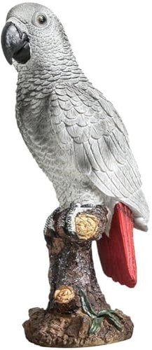 Harz Papagei Statue Vogel Garten Ornamente Realistische Tier Skulptur Gefälschte Papagei Figur Desktop Vogel Statue Für Terrasse Dekoration