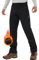 Pioneer Camp Herren Wanderhose Gefüttert Fleece-Hose Trekking Wasserabweisend Winterhose Outdoorhose mit 3 Reißverschluss Taschen Schwarz Größe:M