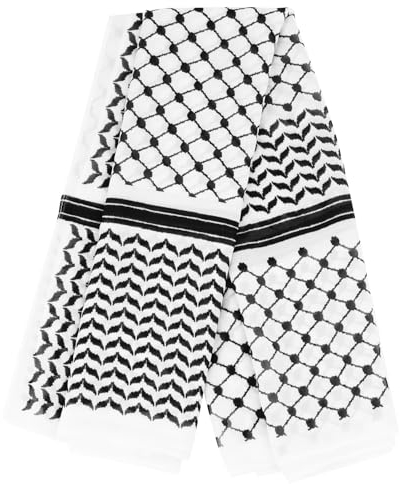 TINGITNG Palästina Schal, Palästina Keffiyeh 70x180CM Arabische Keffiyeh Palästina Hijab Schal für Damen Schal Palestine Keffiyeh Lange Arabische Wickel Palestinian Scarf für Männer Frauen