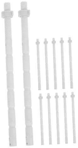 WOONEKY 12Pcs Toilet Flush Button Rods Replacement Parts Durable Button Pusher for Toilet Water Tank Compatible with Flush Toilet Parts and Button Rods Essential Bathroom Accessories