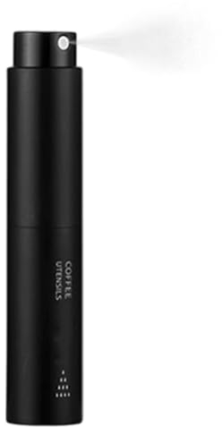 Dyeulget Botella pulverizadora de granos de café, atomizador de agua portátil de 10 ml para granos de café, botella pequeña recargable, atomizador de perfume, pulverizador RDT para cócteles, espresso