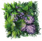 Fenteer Panneau Végétal Synthétique, 30x30cm, Décoration Naturelle pour Extérieur, je