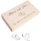 Creative Deco Holzbox Spardose Holzkiste Personalisiert Geschenk zur Hochzeit | 18 x 10 x 3,5 cm | Geldgeschenke Geldkassette Holz Geschenkbox Aufbewahrungsbox
