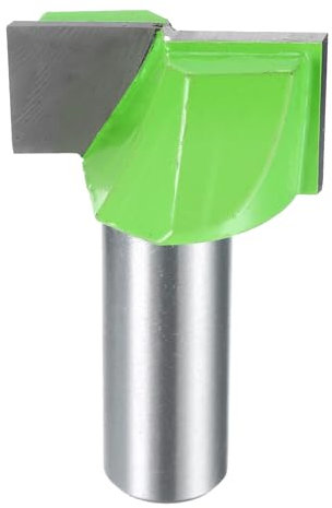 sourcing map Bottom Cleaning Router Bit 1/2 Shank Carbide Tipped Spoilboard Surfacing Planing CNC Mortising Bit for Slab Flattening Woodworking, 1-3/16 (30mm) Dia 5/8 (16mm) Depth