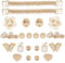 JOOTUEPO 22 Pièces Accessoires de Chaussure en Strass, Décorations de Chaussures de Bricolage, Breloques de Chaussures pour Femme Sabots Ornements de Chaussure Bricolage