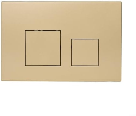 Puupaa Dual Flush Plate for GEBERIT sigma10 sigma20 sigma21 sigma30 sigma50 sigma60, Dual Button Toilet Flush Plates(Gold)