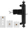 Besttoolifes Functional Gutter Mount For Security For Cameras And Solar Panels, Outdoor Weatherproof, Easy Installation, Designed To Fit For Ring, For Arlo(Black)