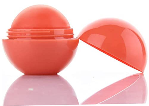 Lippenbalsam, natürliche feuchtigkeitsspendende Lippenbalsam glatte Kugelheilung Lippenbalms Fruchtgeschmack Lippen Pflege vollständig Hydratation Lippenstift, Lippenpeeling (orange)