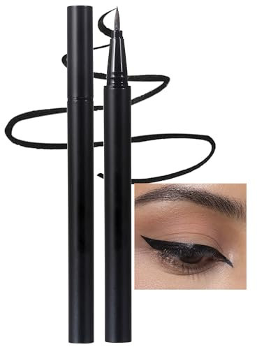 Erinde Blue Liquid Glitter Eyeliner, Flüssiger Glitzer Eyeliner Pen, Metallic Pearlescent Eye Liner Pencil, Shimmer Augen Makeup Wasserfest, Langlebiger Sparkling Lidschattenstift #Blau