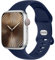 Dirrelo Compatibles con Correa Apple Watch SE 44mm 46mm 45mm 42mm 49mm Hombre, Pulsera Deportiva Silicona Suave Duradero Reemplazo para iWatch Ultra 2 Series 10 9 8 7 6 5 4 3 2, Azul Marino