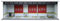 MagiDeal 1:64 Carie d'affichage de garage, disposition de disposition de voiture moulante COUVERTURE DU DIECAST, Carie d'affichage Diecast Wheels Showcase for, Porte de Feu