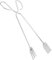Mikinona Pinza De Carbón Para Barbacoa Pinza Grande De Acero Inoxidable Para Cocinar Para Interiores Y Exteriores Para Asar Leña Para Acampar Pequeña Portátil Para Asar