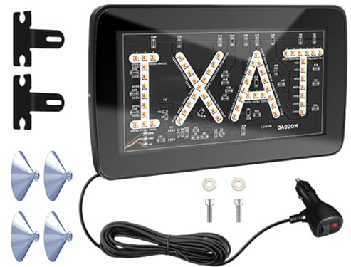 Niesel Cartel LED para Vehículo | Indicador LED para Taxi 12V | Panel Luminoso con para Parabrisas Salpicadero Uso en Servicios de Transporte