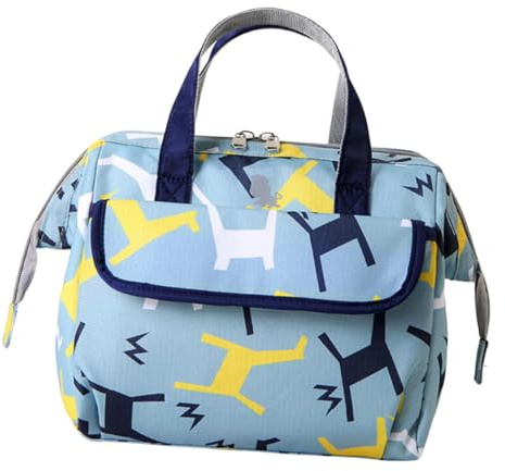 Tragbare Oxford mit Griff, Muttermilchbeutel Tasche, Isoliert, Blau