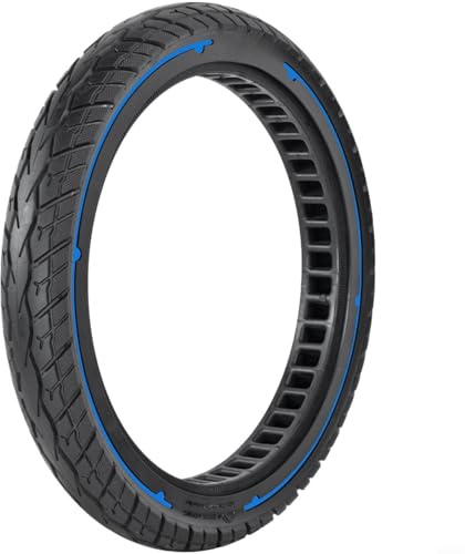 Glomc Neumáticos sólidos para bicicleta eléctrica de 16 x 2.125, neumático de goma a prueba de pinchazos, no requiere inflado, para reemplazo manual de neumáticos de silla de ruedas (azul)